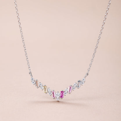 [Rose Tomorrow]Dazzling Rainbow Necklace