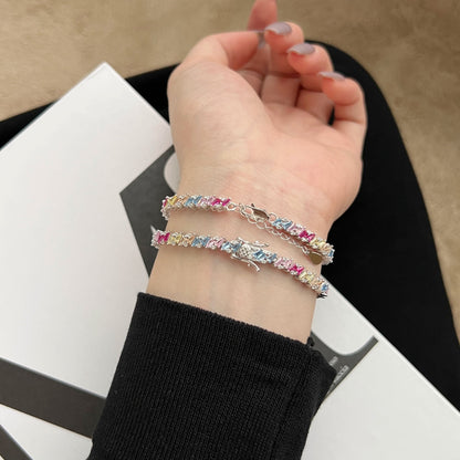 [Rose Tomorrow]Ornate Sparkling Multi Cut Party Bracelet