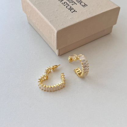 [Rose Tomorrow]Radiant Heart Cutout Earrings