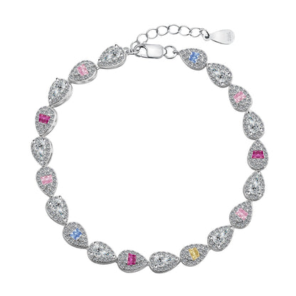 [Rose Tomorrow]0.25 Carat Radiant Water Drop Shape Daily Bracelet