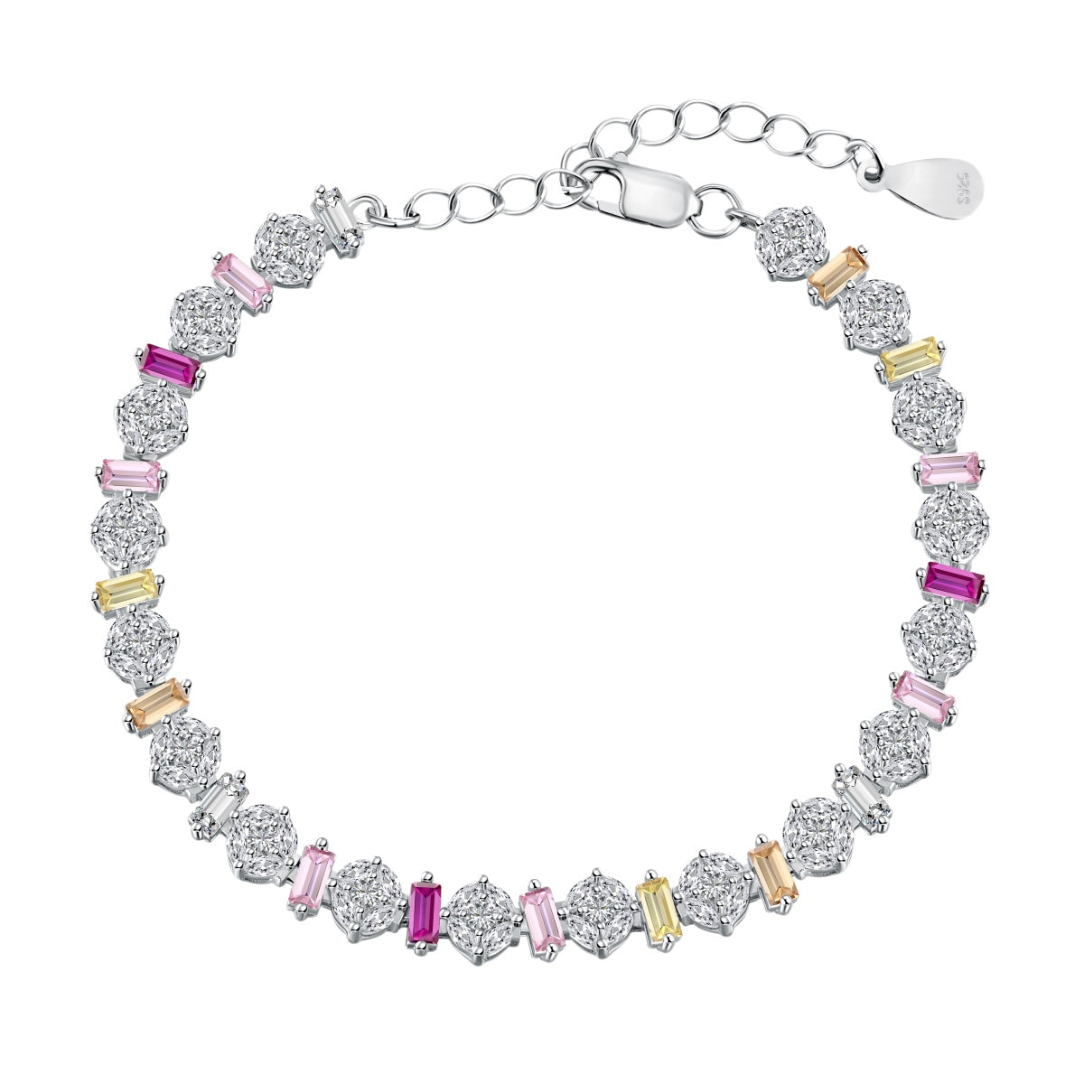 [Rose Tomorrow]Radiant Colorful Round Shape Daily Bracelet