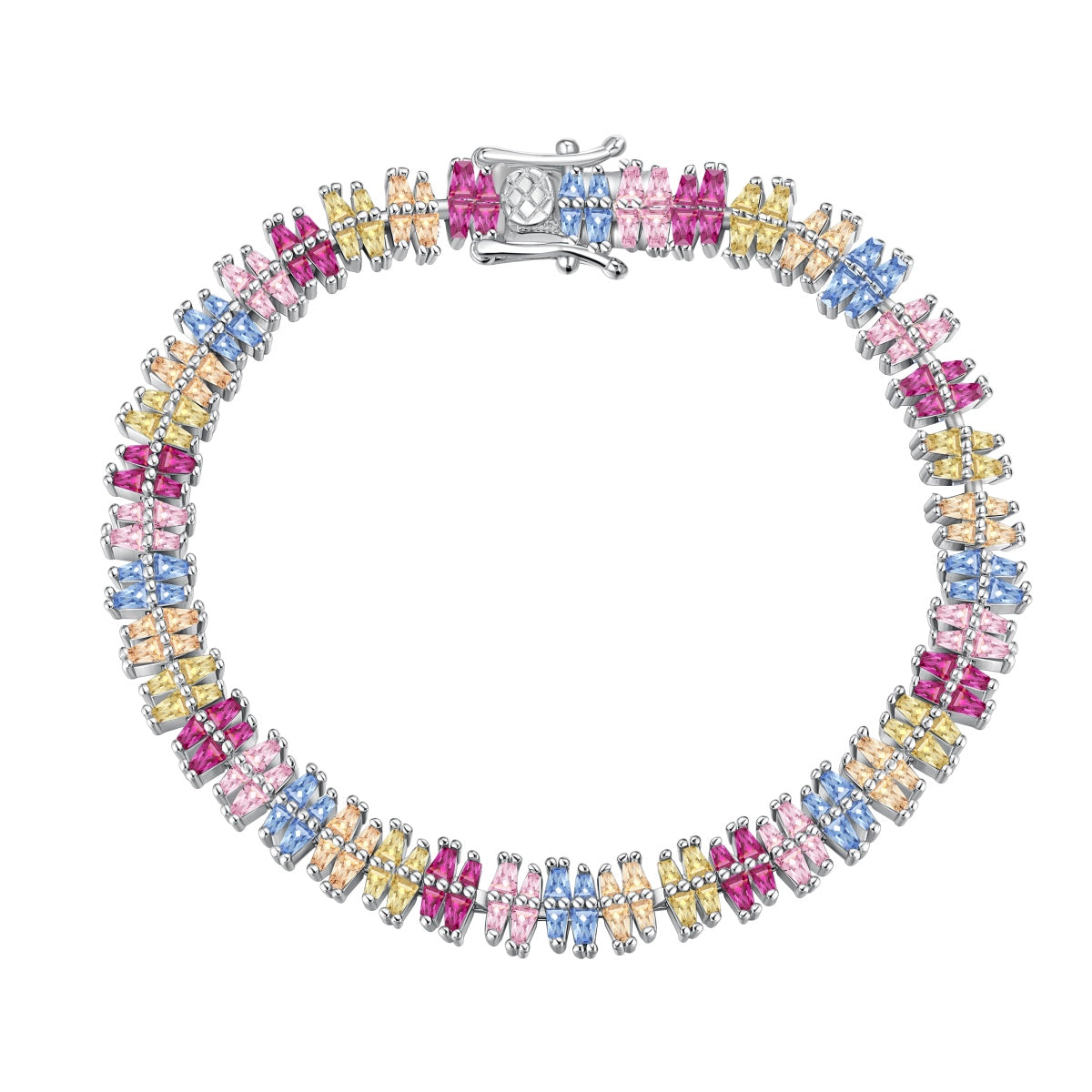 [Rose Tomorrow]Sparkling Exquisite Multi Cut Party Bracelet