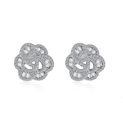 [Rose Tomorrow]Exquisite Flower Shape Daily Earrings