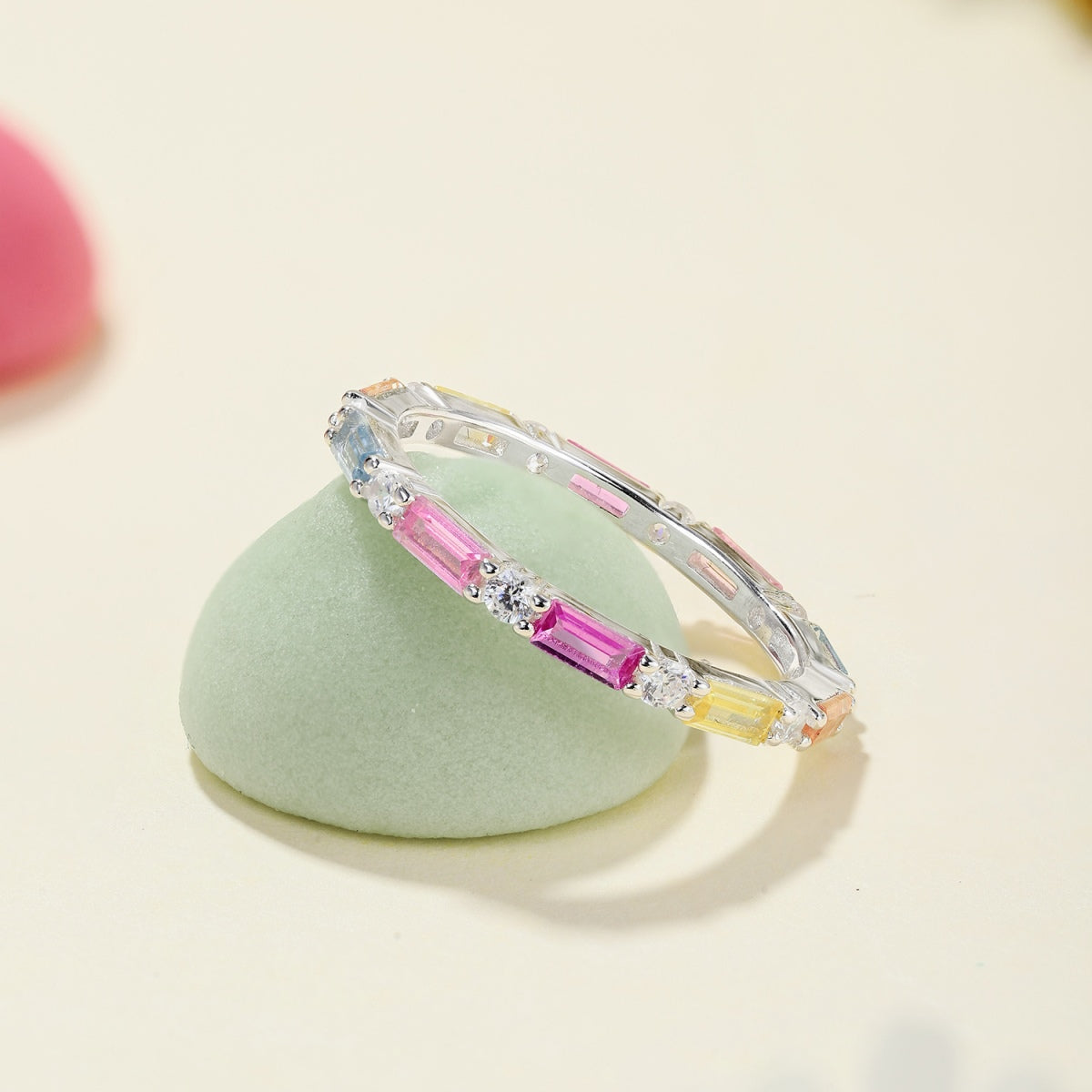 [Rose Tomorrow]Lively In Shades Elegant Radiant Cut Daily Ring