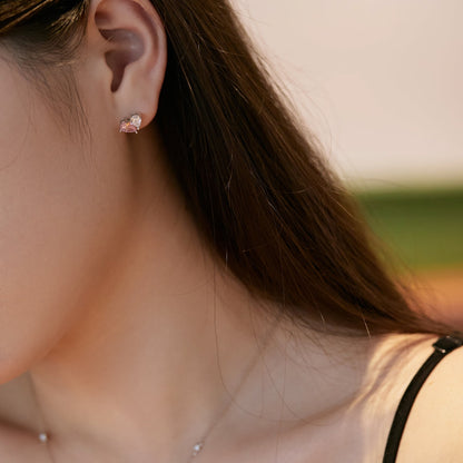 [Rose Tomorrow]Dazzling Elegant Heart Cut Lover Earrings