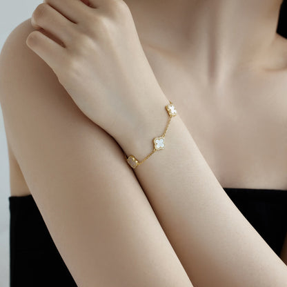 [Rose Tomorrow]Four-Leaf Clover Exquisite Bracelet