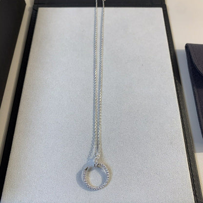 [Rose Tomorrow]JUSTE NECKLACE SILVER DIAMONDS