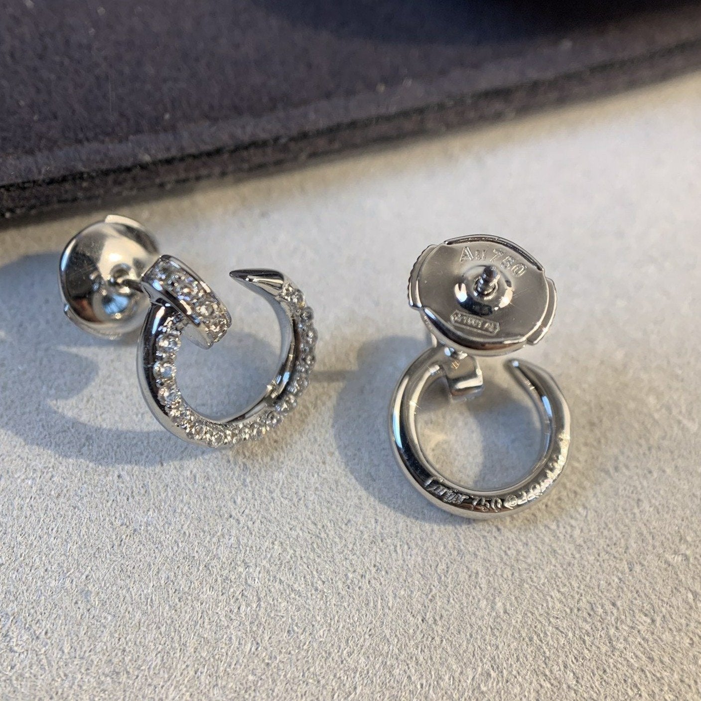 [Rose Tomorrow]JUSTE EARRINGS SILVER DIAMONDS