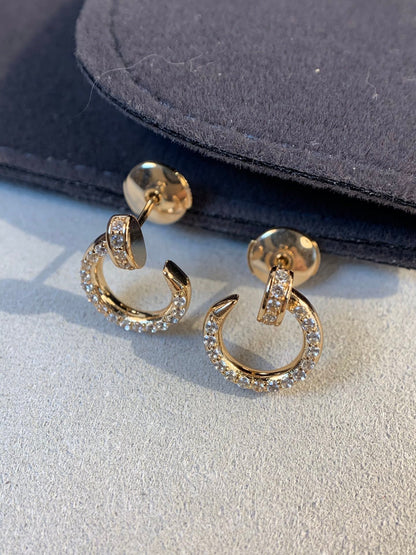 [Rose Tomorrow]JUSTE EARRINGS GOLD DIAMONDS