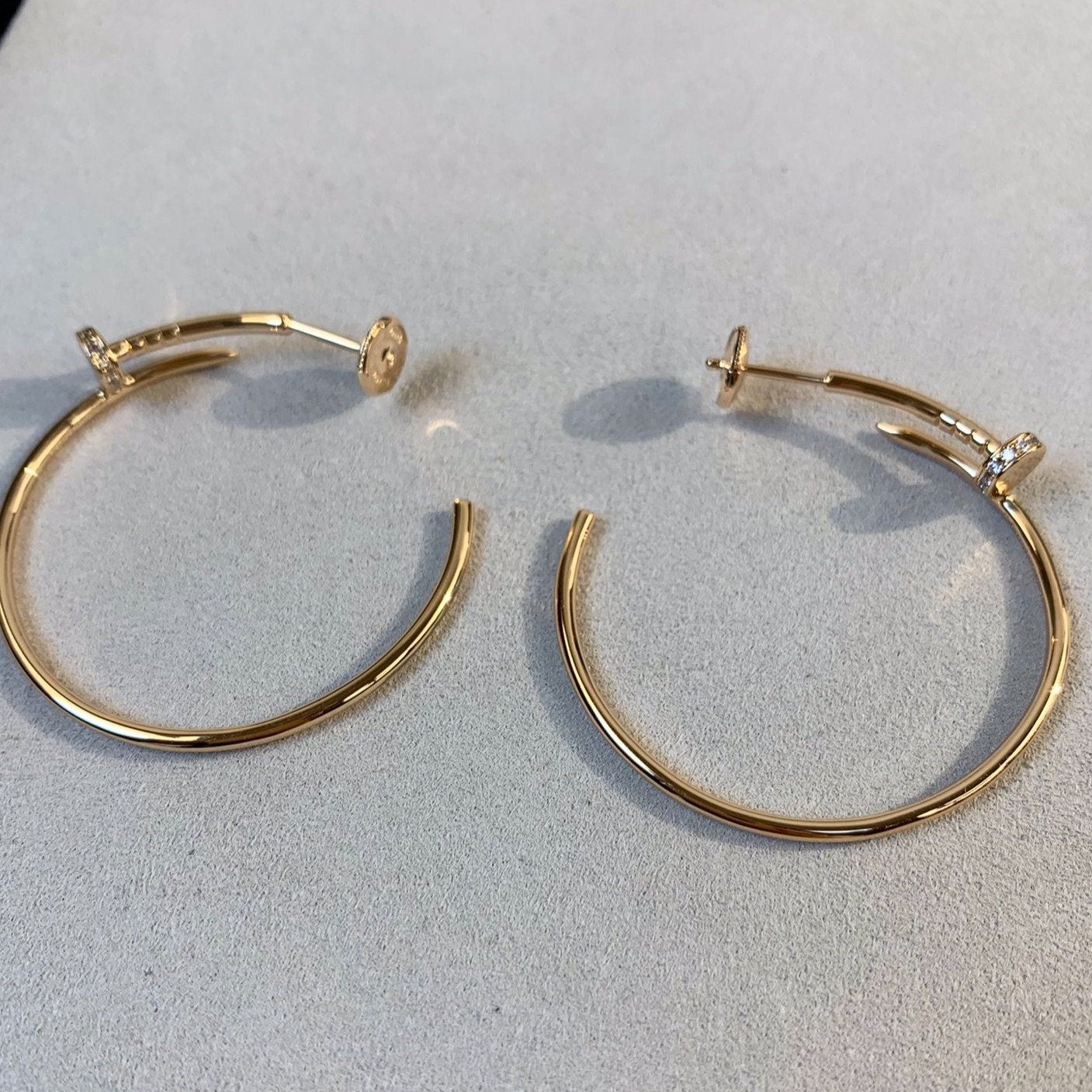 [Rose Tomorrow]JUSTE EARRINGS GOLD DIAMONDS 1.8MM