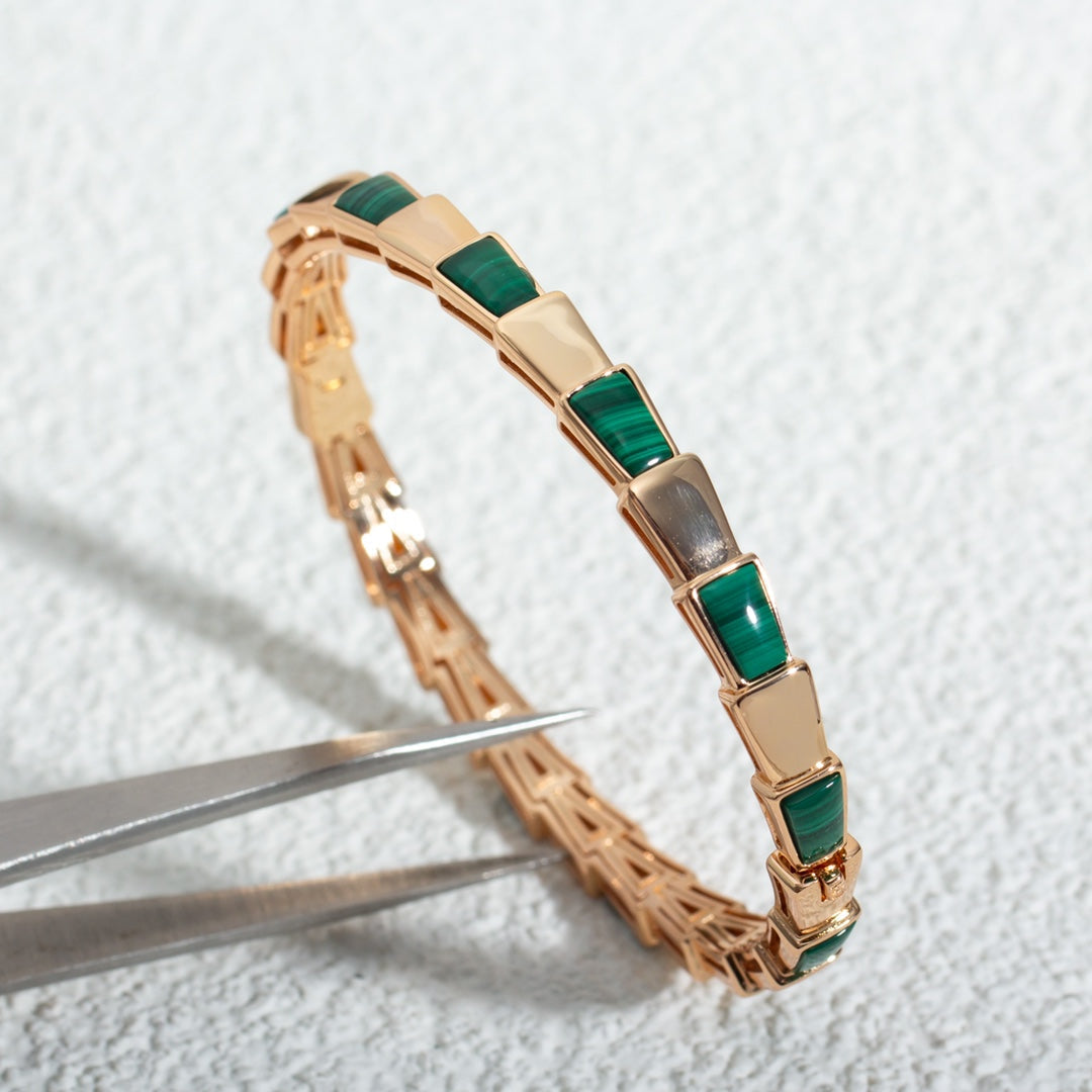 [Rose Tomorrow]SERPENTI BRACELET PINK GOLD MALACHITE