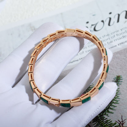 [Rose Tomorrow]SERPENTI BRACELET PINK GOLD MALACHITE