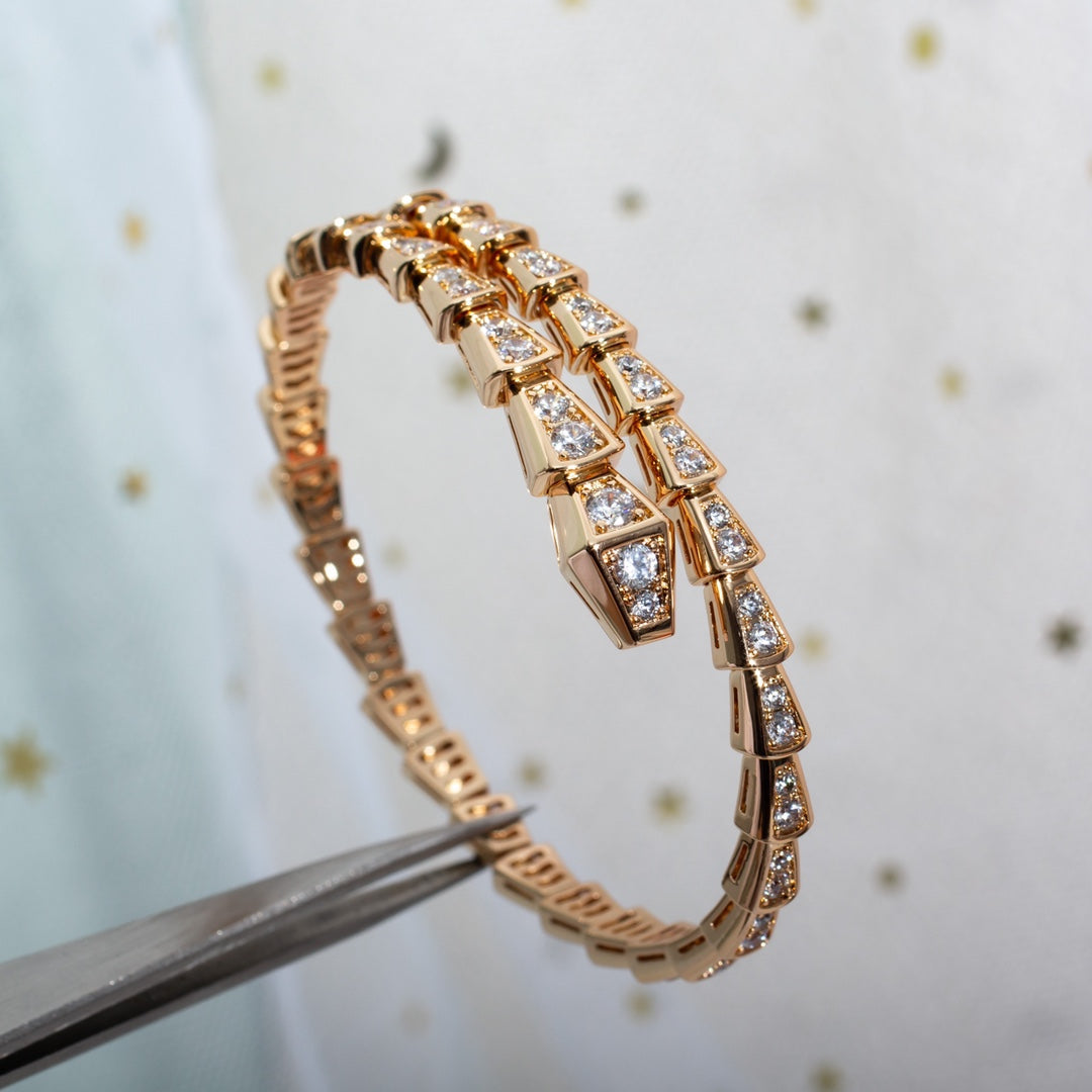 [Rose Tomorrow]SERPENTI BRACELET 6.8MM PINK GOLD DIAMOND