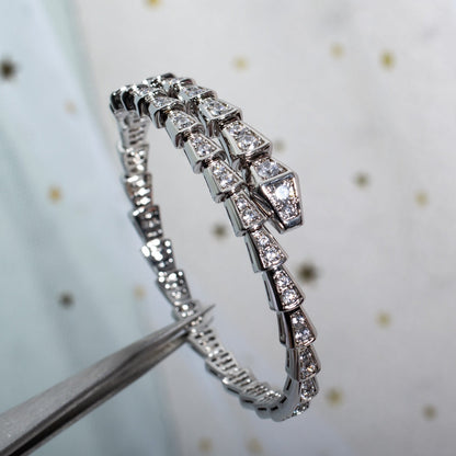 [Rose Tomorrow]SERPENTI BRACELET 6MM SILVER DIAMOND