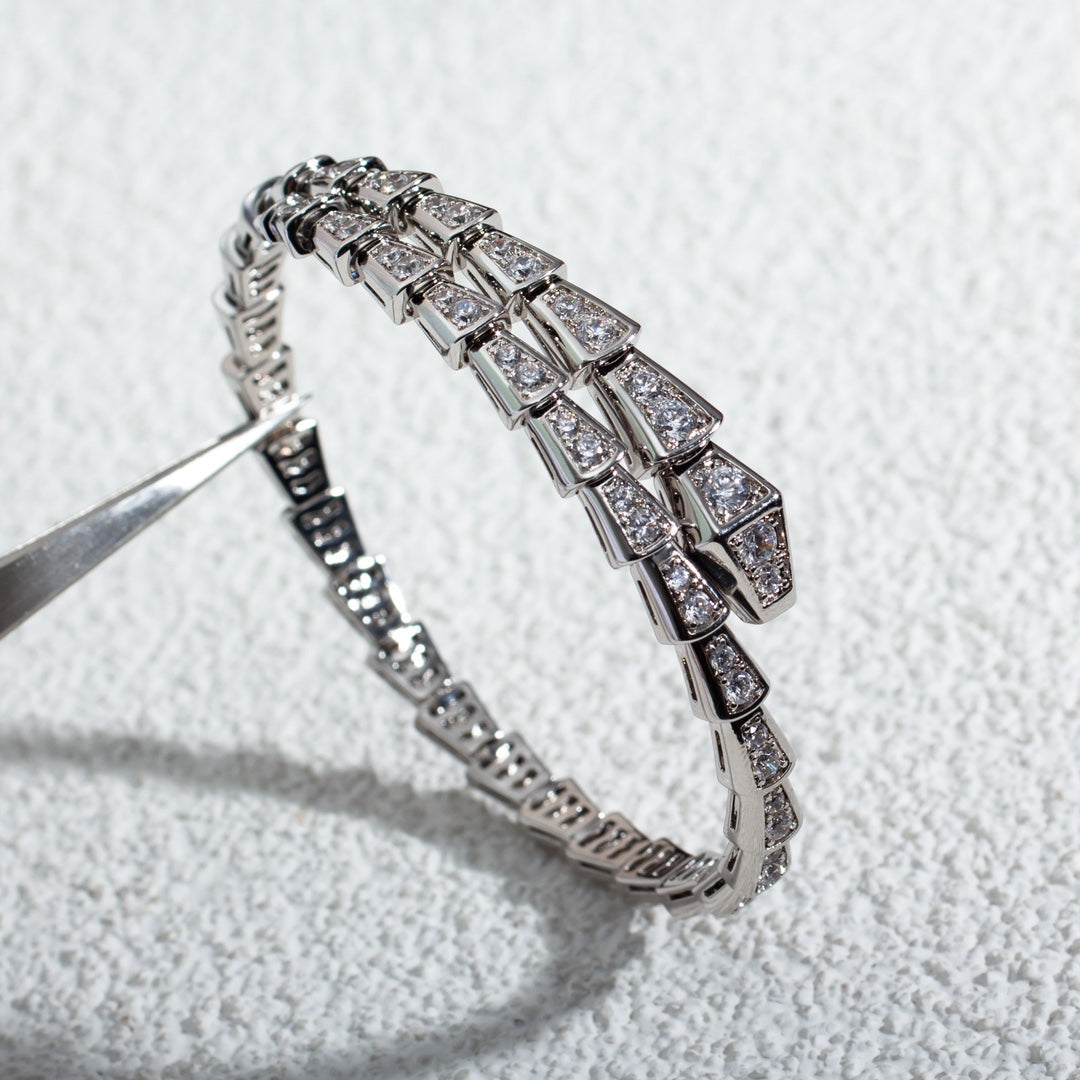 [Rose Tomorrow]SERPENTI BRACELET 6MM SILVER DIAMOND