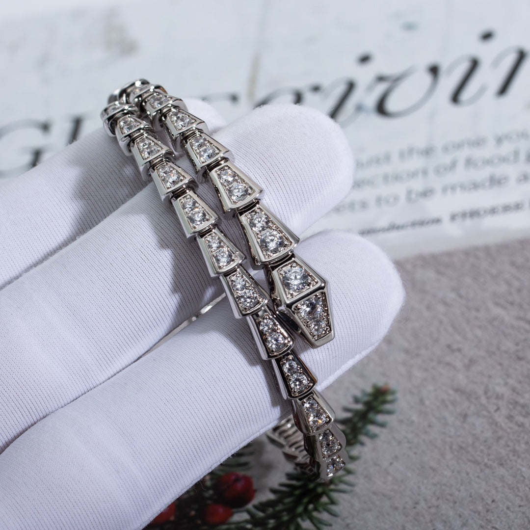 [Rose Tomorrow]SERPENTI BRACELET 6MM SILVER DIAMOND