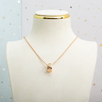 [Rose Tomorrow]PARENTESI NECKLACE PINK GOLD