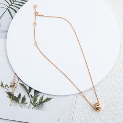 [Rose Tomorrow]PARENTESI NECKLACE PINK GOLD