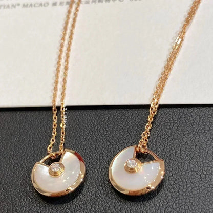 [Rose Tomorrow]AMULETTE ROSE GOLD MOP NECKLACE