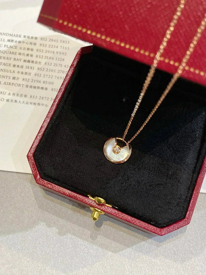 [Rose Tomorrow]AMULETTE ROSE GOLD MOP NECKLACE