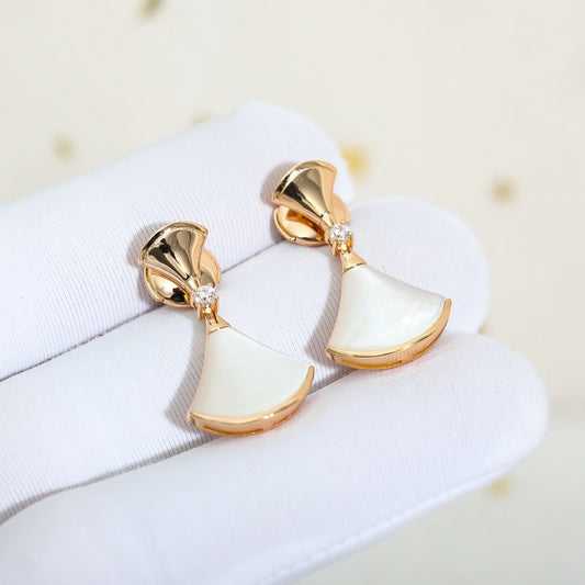 [Rose Tomorrow]DREAM MOP PINK GOLD EARRINGS