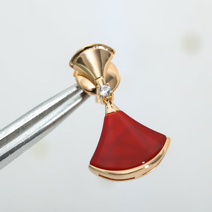 [Rose Tomorrow]DREAM Carnelian PINK GOLD EARRINGS