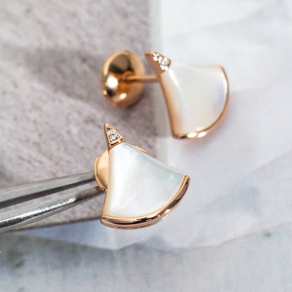 [Rose Tomorrow]DIVAS DREAM EARRINGS PINK GOLD