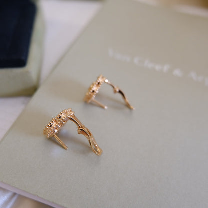 [Rose Tomorrow]LUCKY PINK GOLD WHITE MOP EARRINGS