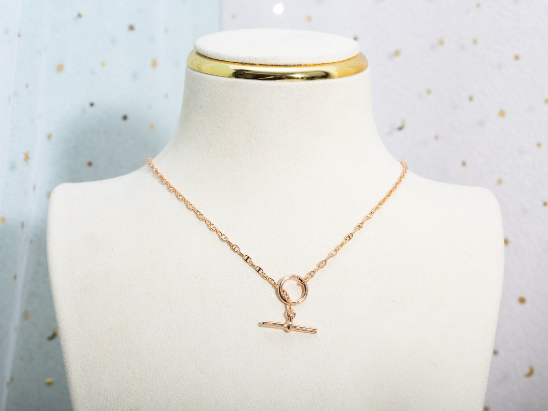 [Rose Tomorrow]ECHAPPEE NECKLACE PINK GOLD