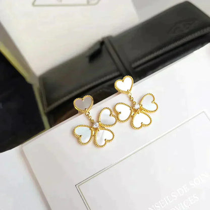 [Rose Tomorrow]CLOVER SWEET WHITE MOP EARRINGS