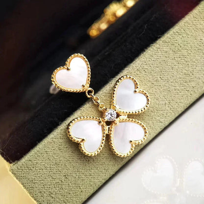 [Rose Tomorrow]CLOVER SWEET WHITE MOP EARRINGS