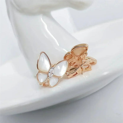 [Rose Tomorrow]BUTTERFLY MOP DIAMOND EARRINGS