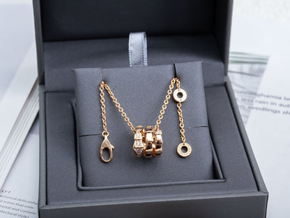 [Rose Tomorrow]SERPENTI PINK GOLD NECKLACE DIAMOND