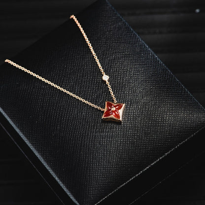 [Rose Tomorrow]STAR NECKLACE PINK GOLD 1 DIAMOND