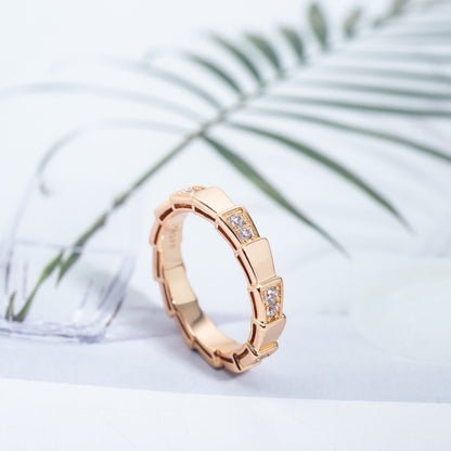 [Rose Tomorrow]SERPENTI RING PINK GOLD  3MM