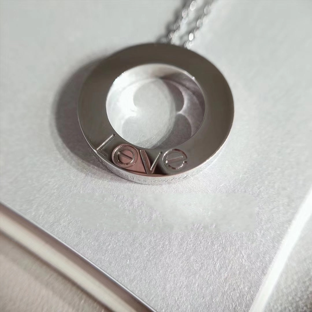 [Rose Tomorrow]LOVE NECKLACE ADJUSTABLE SILVER