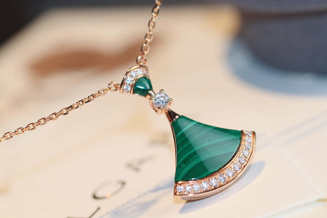 [Rose Tomorrow]DREAM NECKLACE MALACHITE DIAMOND