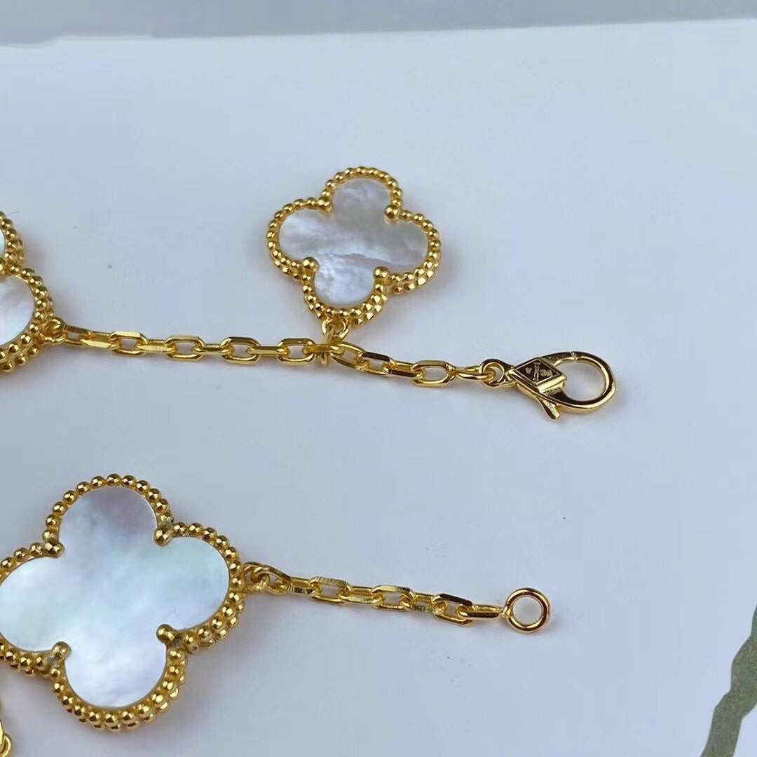 [Rose Tomorrow]MAGIC CLOVER MOP GOLD BRACELET 5 MOTIFS