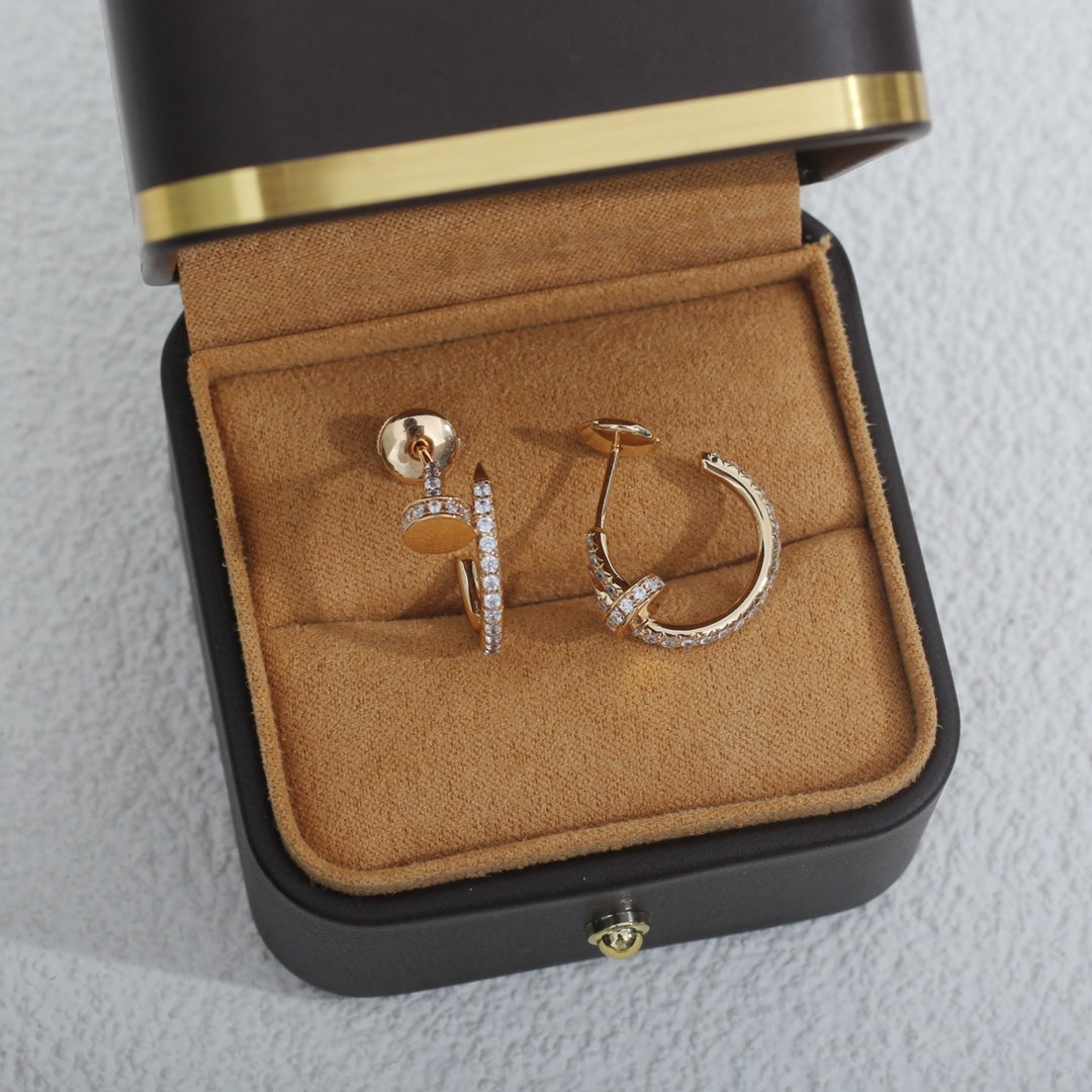 [Rose Tomorrow]JUSTE EARRINGS 12.75MM PINK GOLD DIAMOND