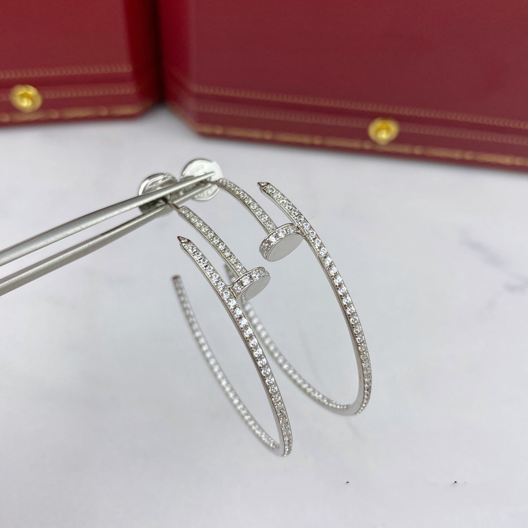 [Rose Tomorrow]JUSTE EARRINGS FULL DIAMONDS 1.8MM