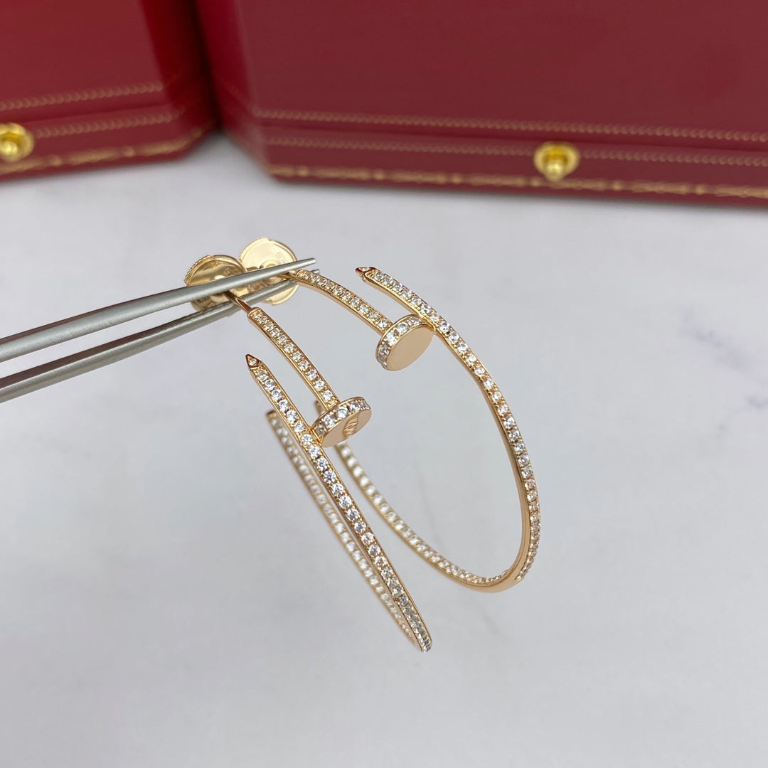 [Rose Tomorrow]JUSTE EARRINGS FULL DIAMONDS 1.8MM