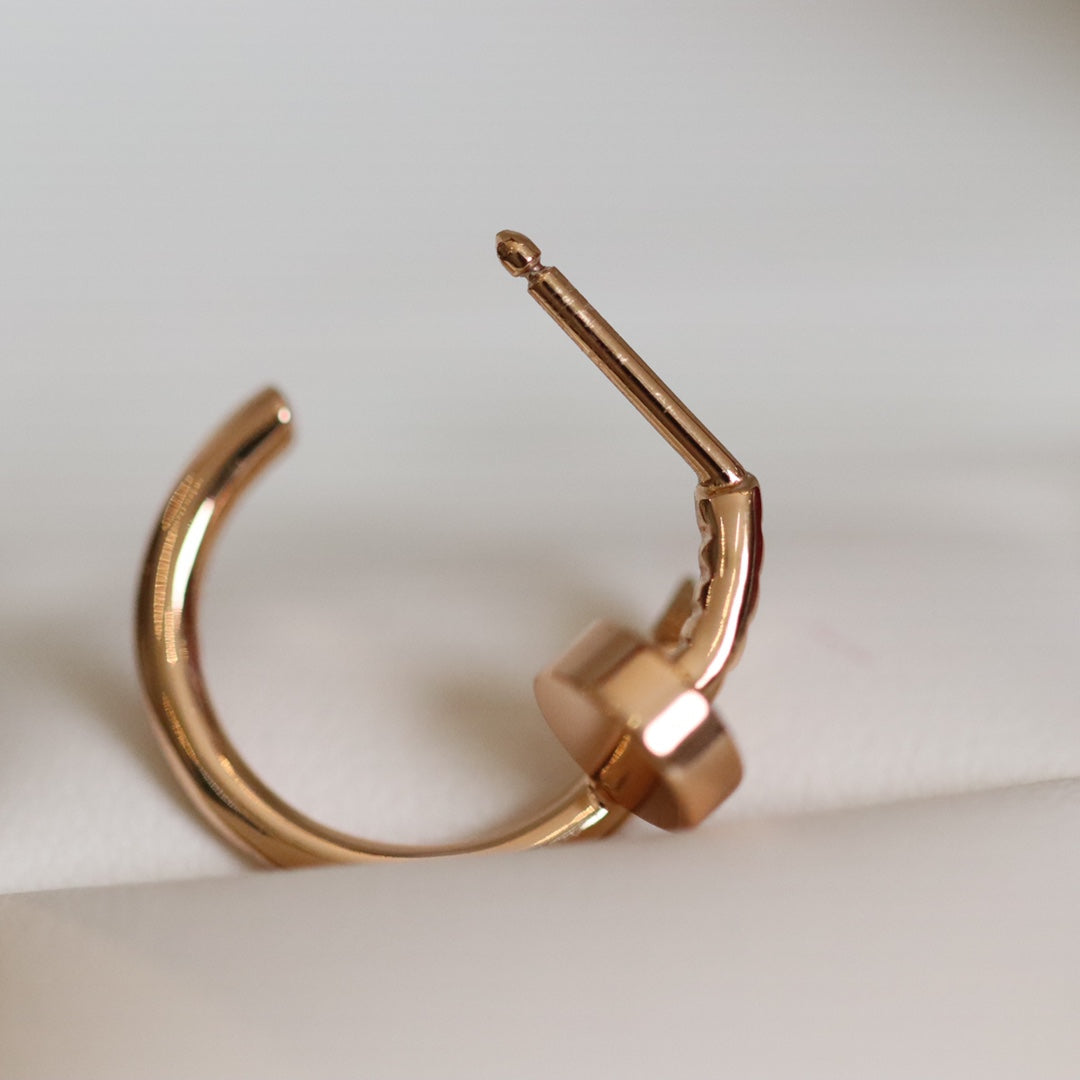 [Rose Tomorrow]JUSTE EARRINGS PINK GOLD