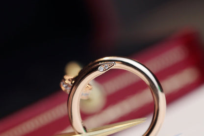 [Rose Tomorrow]JUSTE RING 2.65MM PINK GOLD DIAMOND