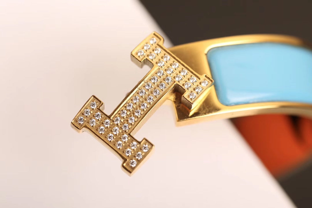 [Rose Tomorrow]H CLOUD BLUE BRACELET GOLD DIAMOND