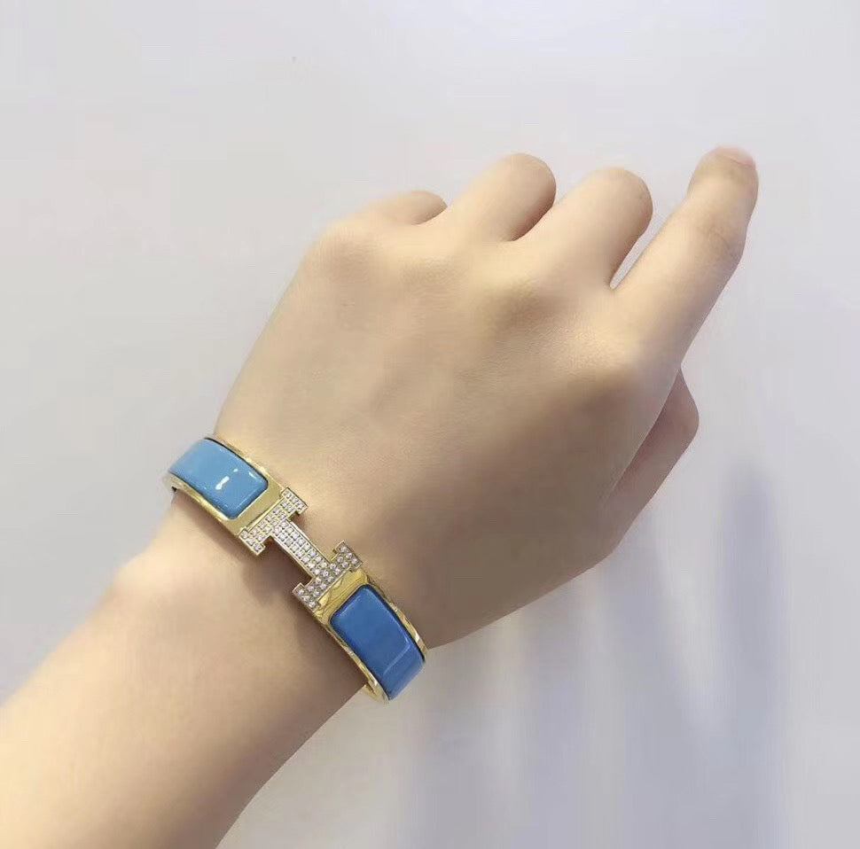 [Rose Tomorrow]H CLOUD BLUE BRACELET GOLD DIAMOND