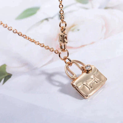 [Rose Tomorrow]AMULETTE PEDANT ROSE GOLD NECKLACE