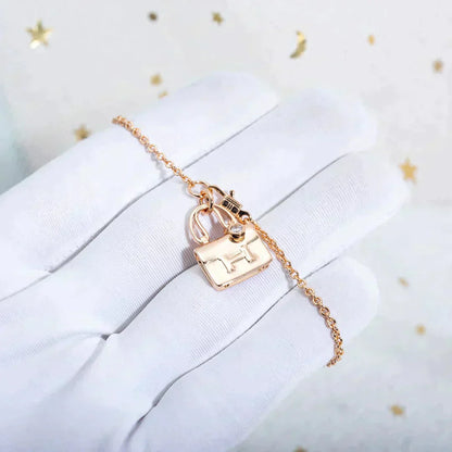 [Rose Tomorrow]AMULETTE PEDANT ROSE GOLD NECKLACE