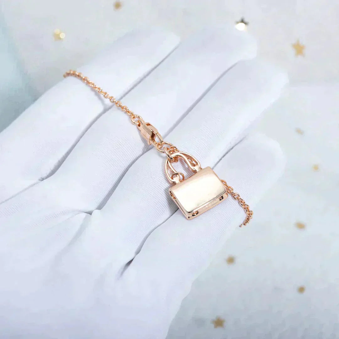 [Rose Tomorrow]AMULETTE PEDANT ROSE GOLD NECKLACE