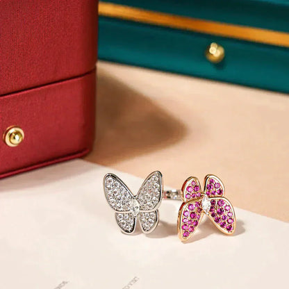 [Rose Tomorrow]TWIN BUTTERFLY DIAMOND RING