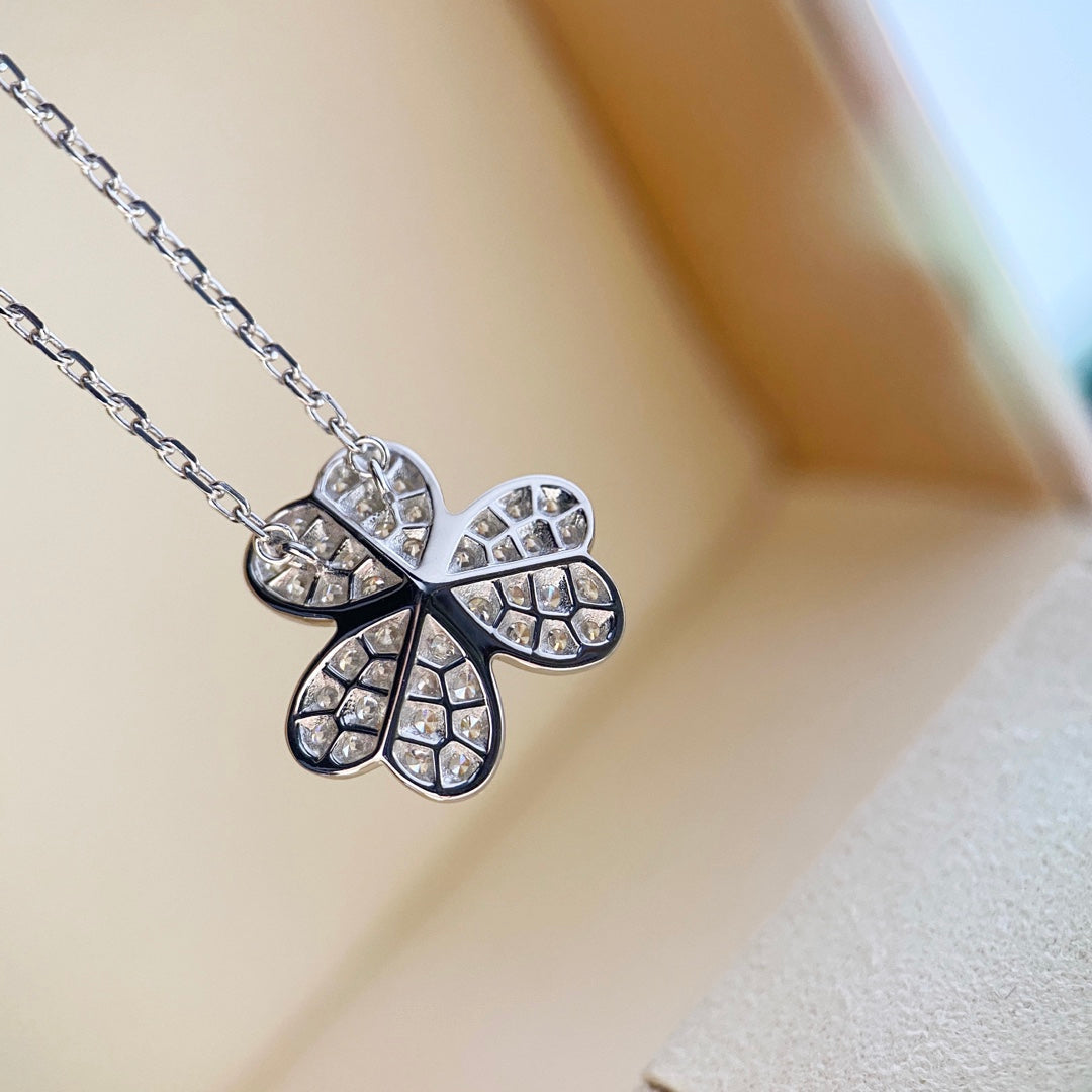 [Rose Tomorrow]CLOVER DIAMOND NECKLACE SILVER